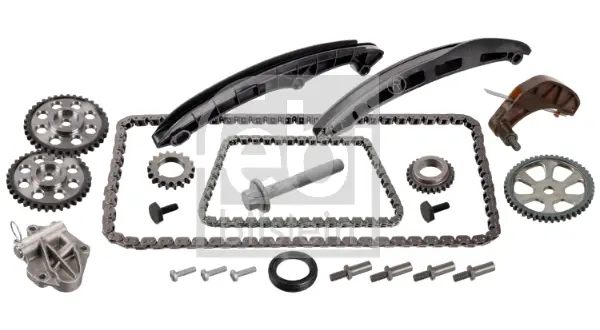 Комплект ланцюга ГРМ Seat Ibiza IV/Toledo IV 1.2 08-15/Skoda Fabia/Rapid 1.2 07-14 (130/86 ланок) FEBI BILSTEIN 170331 (фото 1)