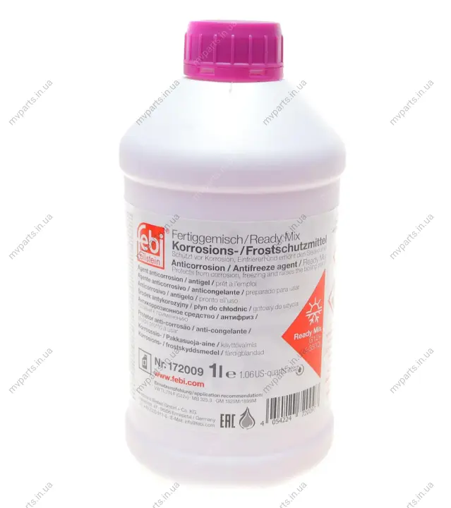 Антифриз (фіолетовий) Readymix G12 Plus (-35°C готовий до застосування) (1л) FEBI BILSTEIN 172009 (фото 1)