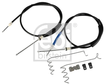 Трос ручника (задній) Ford Connect 02-13 (-ABS) (низька база) (барабанне гальмо) FEBI BILSTEIN 173750