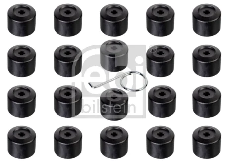 Комплект ковпачків болта колісного диска VW (+ гак для зняття) FEBI BILSTEIN 175230