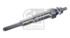Свічка розжарювання Mazda 323/626 2.0D 82-94 FEBI BILSTEIN 176195 (фото 1)