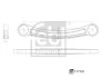 Важіль підвіски (задній/знизу) (R) Citroen C5/C6/Peugeot 3008/407/508 04- FEBI BILSTEIN 177101 (фото 3)
