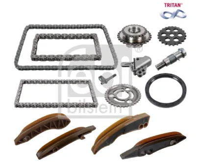Комплект ланцюга ГРМ BMW 3 (G20)/7 (G11)/X5 (G05/X7 (G07) 14- (z=86) (B37/B57) (з покриттям TRITAN®) FEBI BILSTEIN 177772