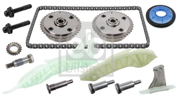 Комплект ланцюга ГРМ Citroen C4/C5/DS3/Peugeot 207/208/3008/308/508/5008 1.6 THP 06- FEBI BILSTEIN 179039 (фото 1)