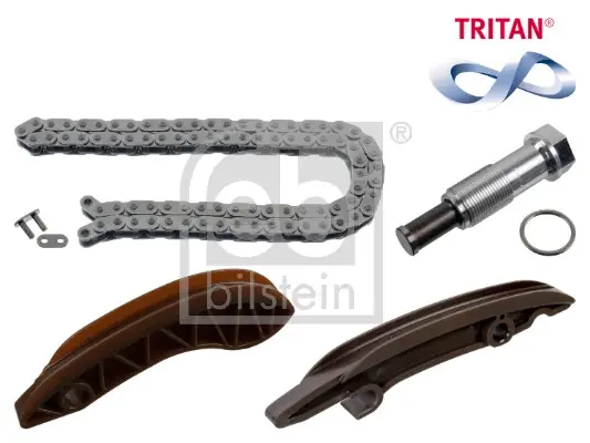 Комплект ланцюга ГРМ BMW 3 (E93/F30)/X3 (F25)/X5 (F15) 06-18 (z=86/70) (N47/B47) (з покриттям TRITAN®) FEBI BILSTEIN 179517 (фото 1)