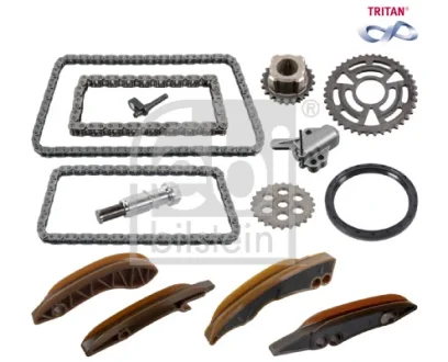 Комплект ланцюга ГРМ BMW 3 (E93/F30)/X3 (F25)/X5 (F15) 06-18 (z=86/70) (N47/B47) (з покриттям TRITAN®) FEBI BILSTEIN 180427