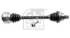 Піввісь (передня) VW Caddy III 2.0 SDI 04-10/Passat 1.9 TDI 03-10 (L) (36z/537mm) FEBI BILSTEIN 180779 (фото 1)