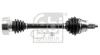 Піввісь (передня) (L) Skoda Fabia/Roomster/VW Polo 99-15 (36z/505mm) FEBI BILSTEIN 181728 (фото 1)