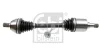 Вал приводний VOLVO C30, S40 II, V50 (вир-во FEBI) FEBI BILSTEIN 182444 (фото 1)