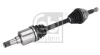 Піввісь Ford Connect 02- (L) (25x26x631) FEBI BILSTEIN 182446 (фото 2)
