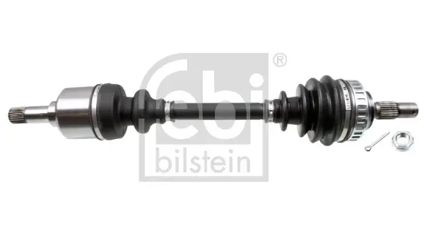 Піввісь (передня) (L) Citroen Berlingo/Peugeot Partner 96-11 (25z/24z/587mm)(+ABS) FEBI BILSTEIN 182589 (фото 1)