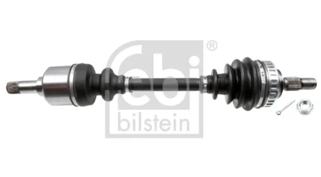 Піввісь (передня) (L) Citroen Berlingo/Peugeot Partner 96-11 (25z/24z/587mm)(+ABS) FEBI BILSTEIN 182589