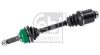 Піввісь (передня) (R) Kia Sorento 4x4 02-11 (28z/28z/617mm) FEBI BILSTEIN 183824 (фото 1)