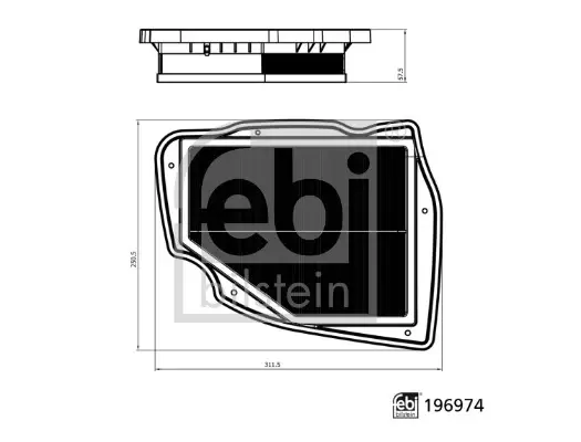 Фільтр повітряний BMW 5 (G60/G61/G90/G68/G99) 24-/7 (G70) 22- 3.0d B57 FEBI BILSTEIN 196974 (фото 1)