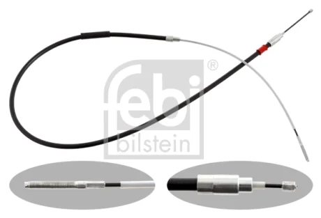 Трос ручника (R) BMW 3 (E46) 98- (1700mm) FEBI BILSTEIN 28736