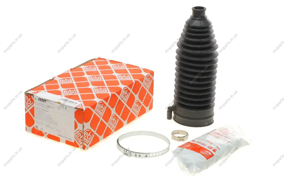 Пильник рейки рульової Citroen C4/Peugeot 308/3008 04- (16x59x187mm) (к-кт) FEBI BILSTEIN 29207 (фото 1)