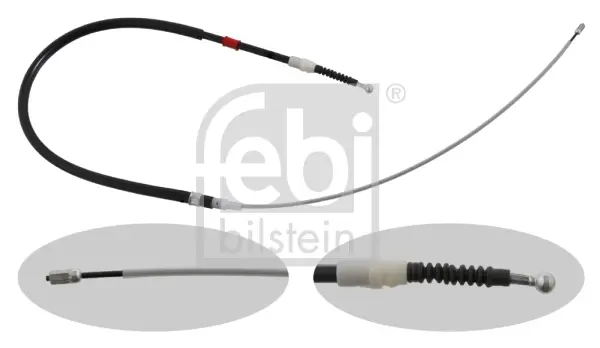 Трос ручника VW Golf V/Audi A3/Skoda Octavia 97-13 (1445/805 мм) FEBI BILSTEIN 30727 (фото 1)