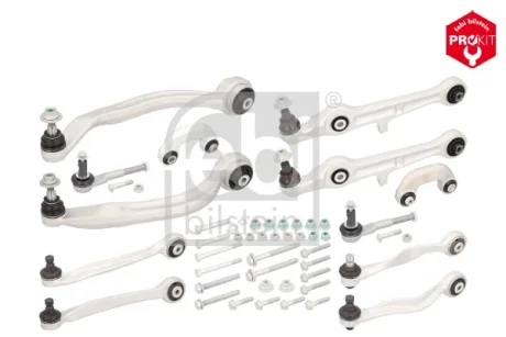 Комплект важелів підвіски (передньої) Audi A4 (B6/B7) 00-/A6 (C6) 04-/Seat Exeo 09- (з болтами) FEBI BILSTEIN 39404
