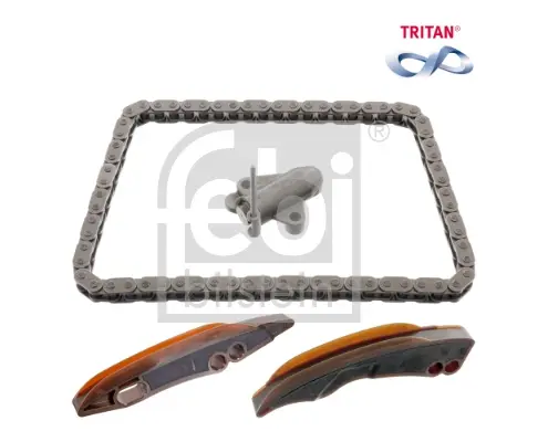 Комплект ланцюга ГРМ BMW 3 (F30/F80)/5 (F10)/X3 (F25)/X5 (F15/F85) 13- (B47) (з покриттям TRITAN®) FEBI BILSTEIN 49520 (фото 1)