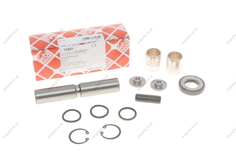 Шкворень DB 207-310 (23x132mm) (на втулках) FEBI BILSTEIN 74581 (фото 1)