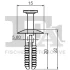Заклепка розпірна (к-кт 5 шт) BMW 7 (E38)/X5 (E53) 94-06 FA1 10-20009.5 Fischer Automotive One (FA1) 10-20009-5 (фото 2)