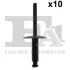 Заклепка кріплення підкрила (к-кт 10 шт) BMW 3 (E90/E91/E92/E93) 06-13 FA1 10-20020.10 Fischer Automotive One (FA1) 10-20020-10 (фото 1)