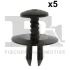 Кліпса кріплення обшивки (к-кт 5 шт) BMW FA1 10-30004.5 Fischer Automotive One (FA1) 10-30004-5 (фото 1)