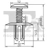 Кліпса кріплення обшивки (к-кт 5 шт) BMW FA1 10-30004.5 Fischer Automotive One (FA1) 10-30004-5 (фото 2)