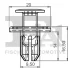 Кліпса кріплення підкрильника (к-кт 10 шт) BMW FA1 10-30008.10 Fischer Automotive One (FA1) 10-30008-10 (фото 2)