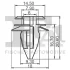 Кліпса кріплення обшивки (к-кт 5шт) BMW 5 (E39) 95-03 FA1 10-40011.5 Fischer Automotive One (FA1) 10-40011-5 (фото 2)