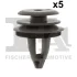 Кліпса кріплення обшивки дверей (к-кт 5 шт) BMW 3 (E46/E90)/5 (E60) 97-11 FA1 10-40013.5 Fischer Automotive One (FA1) 10-40013-5 (фото 1)
