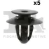 Кліпса кріплення обшивки (к-кт 5шт) BMW 3 (E36/E46) 91-/5 (E39/F10/G30) 96-/7 (E32/E38/E65/F01) 85- FA1 10-40089.5 Fischer Automotive One (FA1) 10-40089-5 (фото 1)