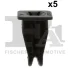 Кліпса кріплення молдинга (к-кт 5 шт) BMW 1 (E81/E87) 04-11 FA1 10-60018.5 Fischer Automotive One (FA1) 10-60018-5 (фото 1)