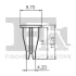 Кліпса кріплення молдинга (к-кт 5 шт) BMW 1 (E81/E87) 04-11 FA1 10-60018.5 Fischer Automotive One (FA1) 10-60018-5 (фото 2)