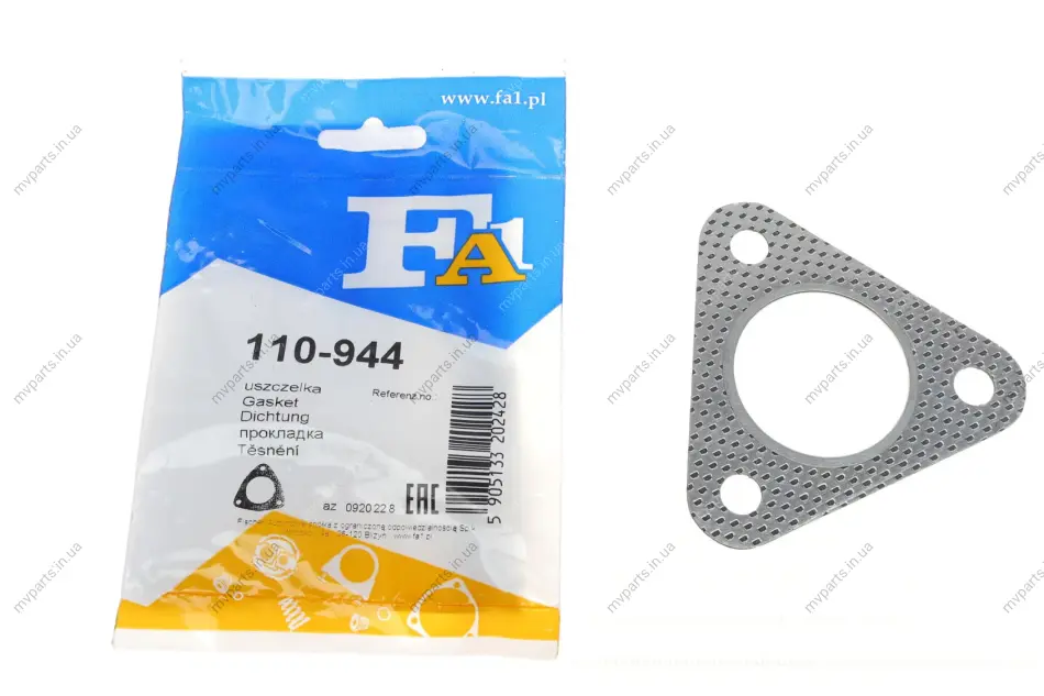 Прокладка труби вихлопної Fora Galaxy/VW Sharan 2.8 V6 95-10 FA1 Fischer Automotive One (FA1) 110-944 (фото 1)