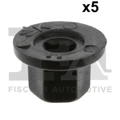 Гайка пластикова (к-кт 5шт) для кріплення деталей кузова Audi/Seat/Skoda/VW FA1 11-10027.5 Fischer Automotive One (FA1) 11-10027-5 (фото 1)