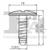 Кліпса кріплення решітки радіатора (к-кт 5 шт) VW T5 03- FA1 11-10034.5 Fischer Automotive One (FA1) 11-10034-5 (фото 2)
