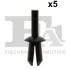 Кліпса кріплення обшивки (к-кт 5шт) VW Caddy/Crafter/Golf 78- FA1 11-20004.5 Fischer Automotive One (FA1) 11-20004-5 (фото 1)