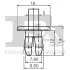 Кліпса кріплення обшивки (к-кт 10шт) Audi/Skoda/VW FA1 11-20009.10 Fischer Automotive One (FA1) 11-20009-10 (фото 2)