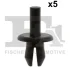 Кліпса кріплення обшивки (к-кт 5 шт) Audi/Skoda/VW FA1 11-20009.5 Fischer Automotive One (FA1) 11-20009-5 (фото 1)