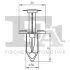 Кліпса кріплення обшивки (к-кт 5 шт) VW Golf V-VIII/Passat B6-B8 06-12 FA1 11-20020.5 Fischer Automotive One (FA1) 11-20020-5 (фото 2)