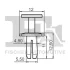 Кліпса кріплення обшивки (к-кт 5 шт) Audi/Skoda/VW FA1 11-20023.5 Fischer Automotive One (FA1) 11-20023-5 (фото 2)