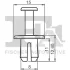 Кліпса (пістон) кріплення (к-кт 5шт) Audi/VW/Skoda/Seat/BMW (d=8mm/L=11mm) FA1 11-20026.5 Fischer Automotive One (FA1) 11-20026-5 (фото 2)