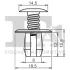 Кліпса кріплення обшивки (к-кт 5 шт) VW Golf VI/VPassat B5/B6/B7/T4/T5/T6 97- FA1 11-30008.5 Fischer Automotive One (FA1) 11-30008-5 (фото 2)
