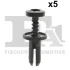Кліпса кріплення (пістон) (к-кт 5шт) Citroen Berlingo/Opel Combo/Peugeot Partner 1.5/1.6 18- FA1 11-30011.5 Fischer Automotive One (FA1) 11-30011-5 (фото 1)