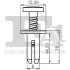 Кліпса кріплення (пістон) (к-кт 5шт) Citroen Berlingo/Opel Combo/Peugeot Partner 1.5/1.6 18- FA1 11-30011.5 Fischer Automotive One (FA1) 11-30011-5 (фото 2)