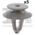Кліпса кріплення обшивки (к-кт 5шт) VW Crafter 2.0/2.5 TDI 06-16 FA1 11-40002.5 Fischer Automotive One (FA1) 11-40002-5 (фото 1)