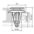 Кліпса кріплення решітки радіатора (к-кт 5 шт) Audi A6 94-97 FA1 11-40012.5 Fischer Automotive One (FA1) 11-40012-5 (фото 2)