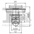 Кліпса кріплення обшивки дверей (к-кт 5 шт) VW Caddy III/IV/T5 03-20 FA1 11-40035.5 Fischer Automotive One (FA1) 11-40035-5 (фото 2)
