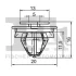 Кліпса кріплення молдинга (к-кт 5 шт) VW T5 03-18 FA1 11-40039.5 Fischer Automotive One (FA1) 11-40039-5 (фото 2)